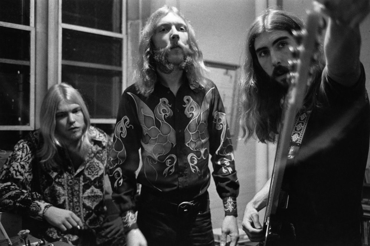 Duane Allman, Greg Allman and Berry Oakley, October 17, 1970 in Spartanburg, South Carolina
