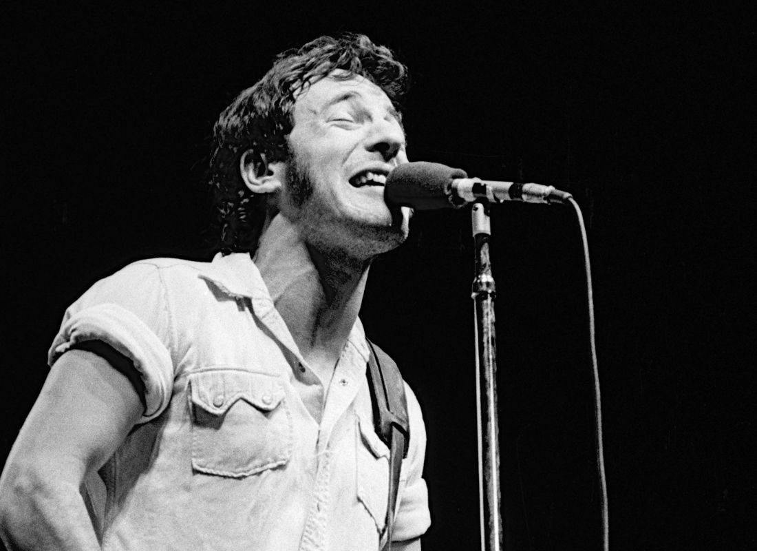 Bruce Springsteen performs at The Omni Coliseum in Atlanta, Georgia, 1982