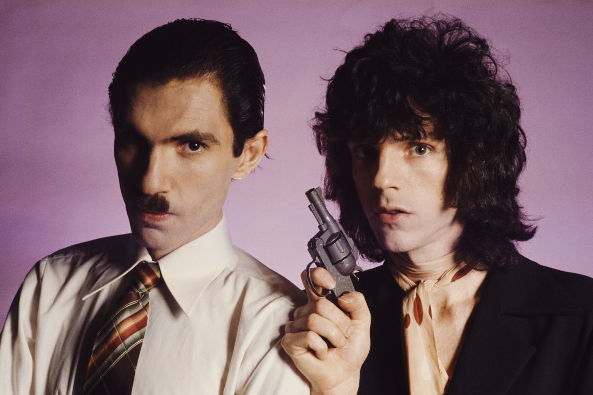 Sparks: Brothers Ron (left) and Russell Mael of Sparks, March 1975