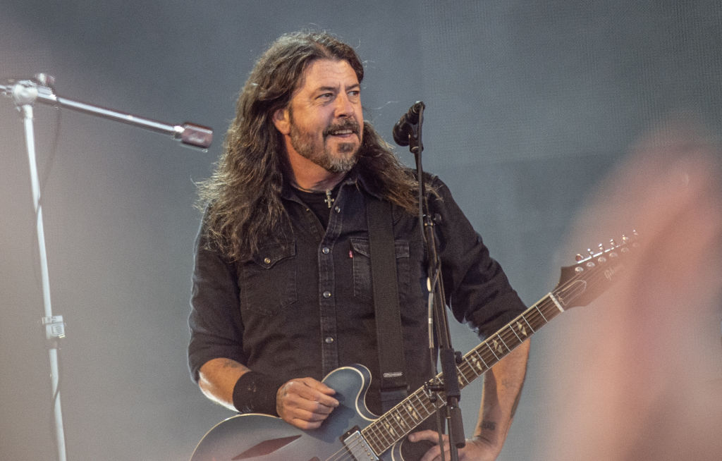 Dave Grohl with Foo Fighters at Roskilde Festival, Denmark, July 5, 2024