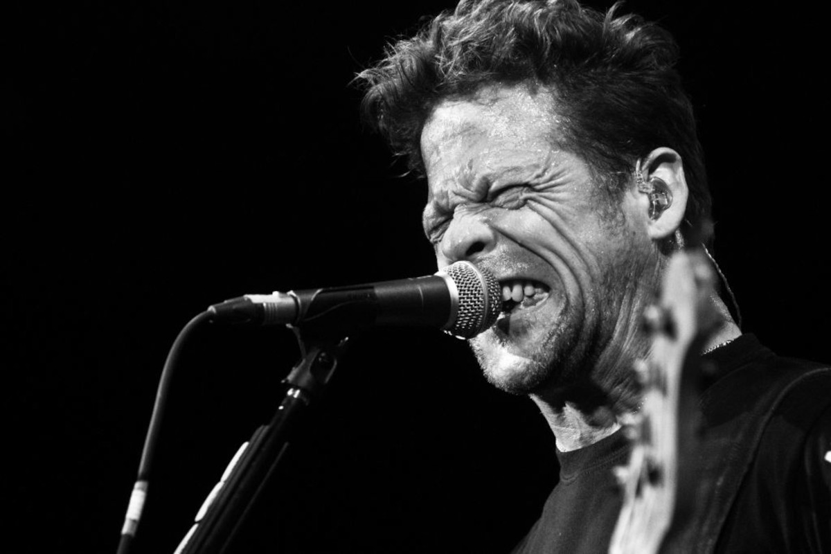 Jason Newsted, performing live with his band Newsted in Milan, Italy, on December 7, 2014