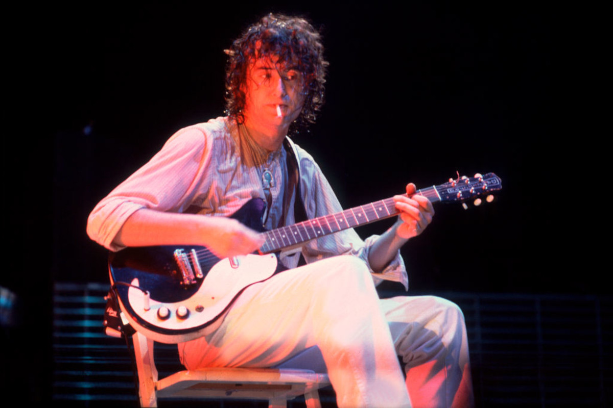 Jimmy Page of The Firm performing at the Milwaukee Arena, 1985