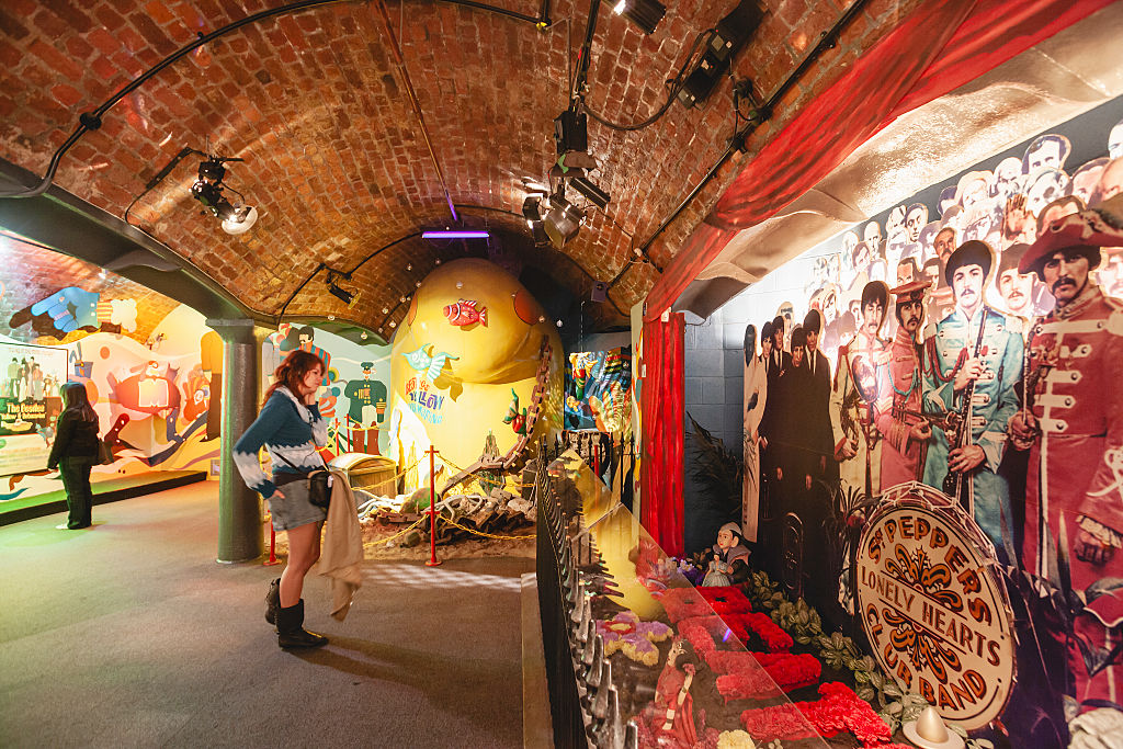 Inside the current Beatles Story museum at Royal Albert Dock, Liverpool