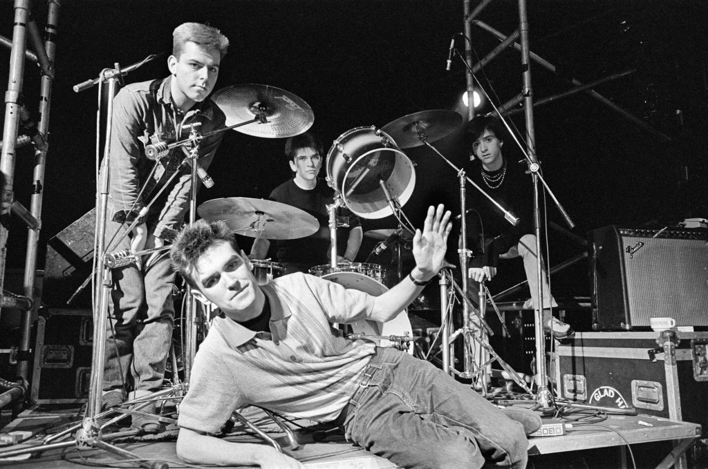The Smiths, 1984. From left Andy Rourke (bass), Morrissey (vocals), Mike Joyce (drums), Johnny Marr (lead guitar)