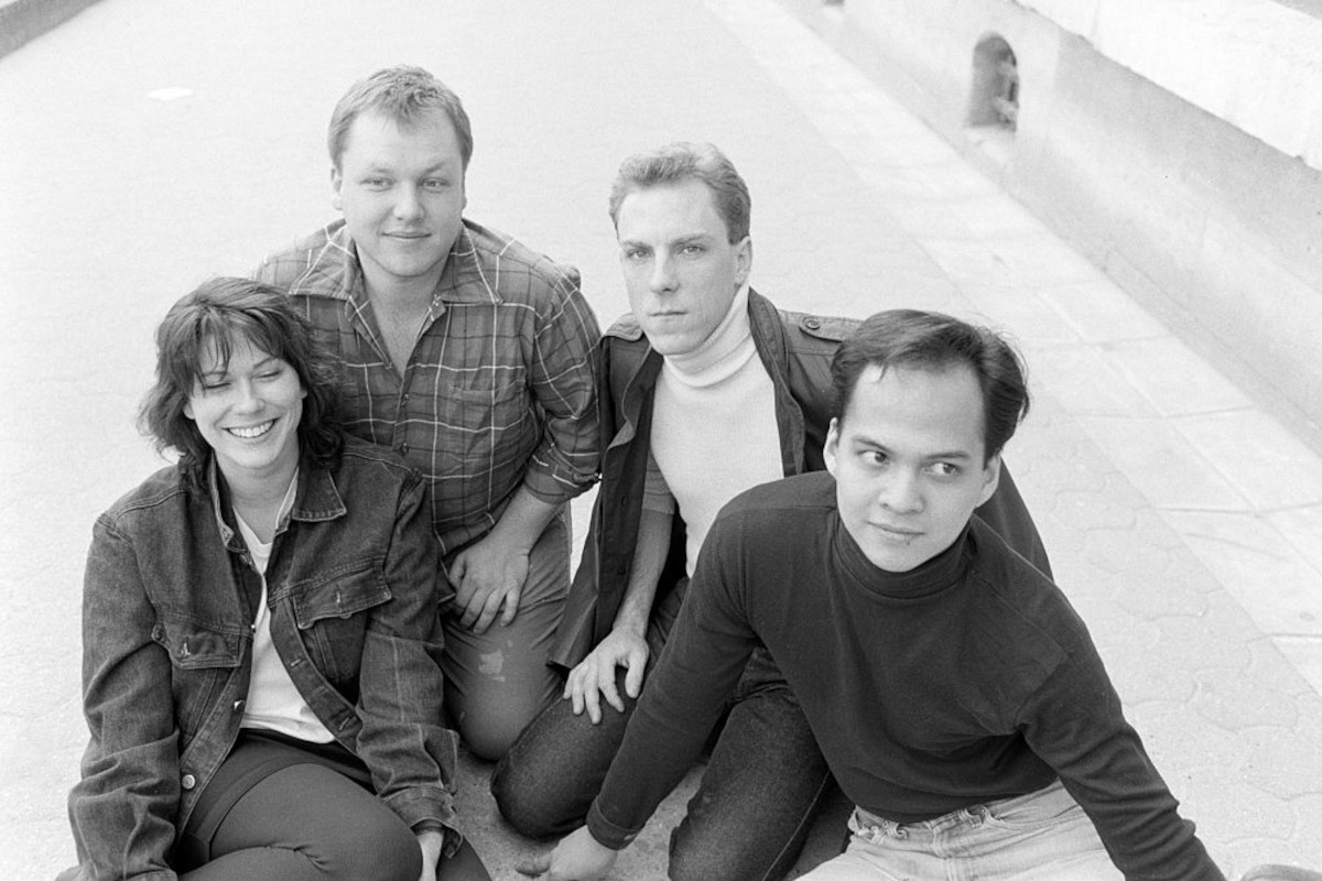 Black Francis, Joey Santiago, Kim Deal and David Lovering of Pixies, 1988