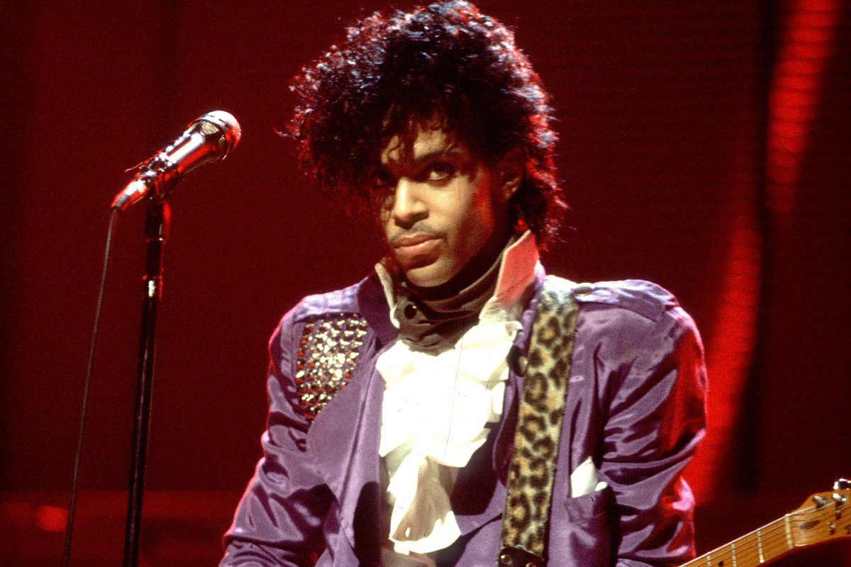 Prince performing live, 1982