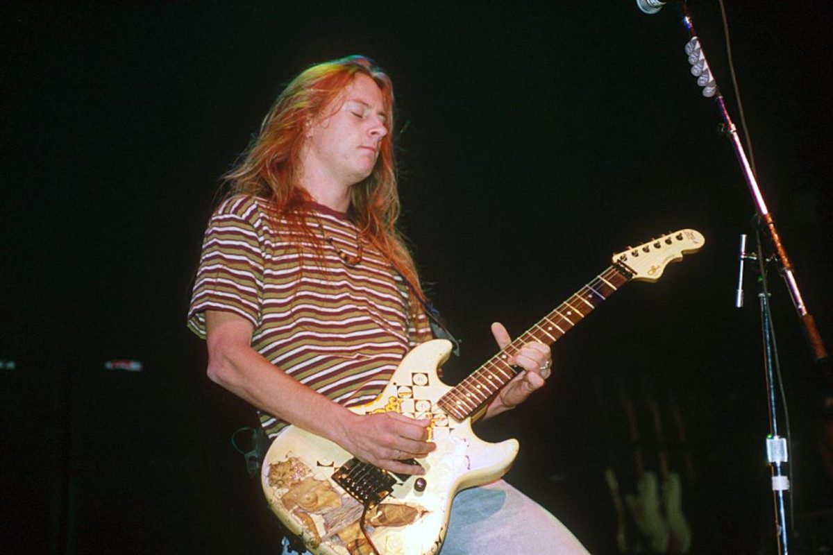 Jerry Cantrell performing with Alice In Chains At The Town And Country Club In London, 1993