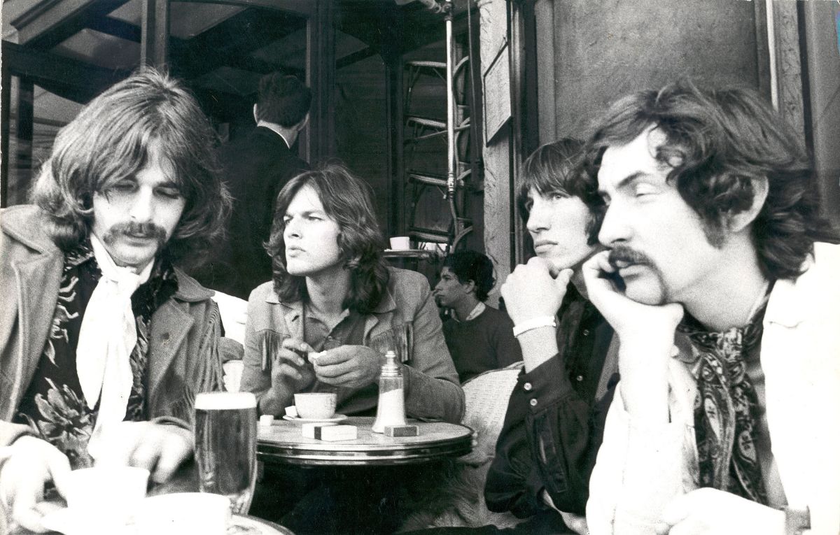 Pink Floyd, January 1969. L-R Rick Wright, David Gilmour, Roger Waters, Nick Mason