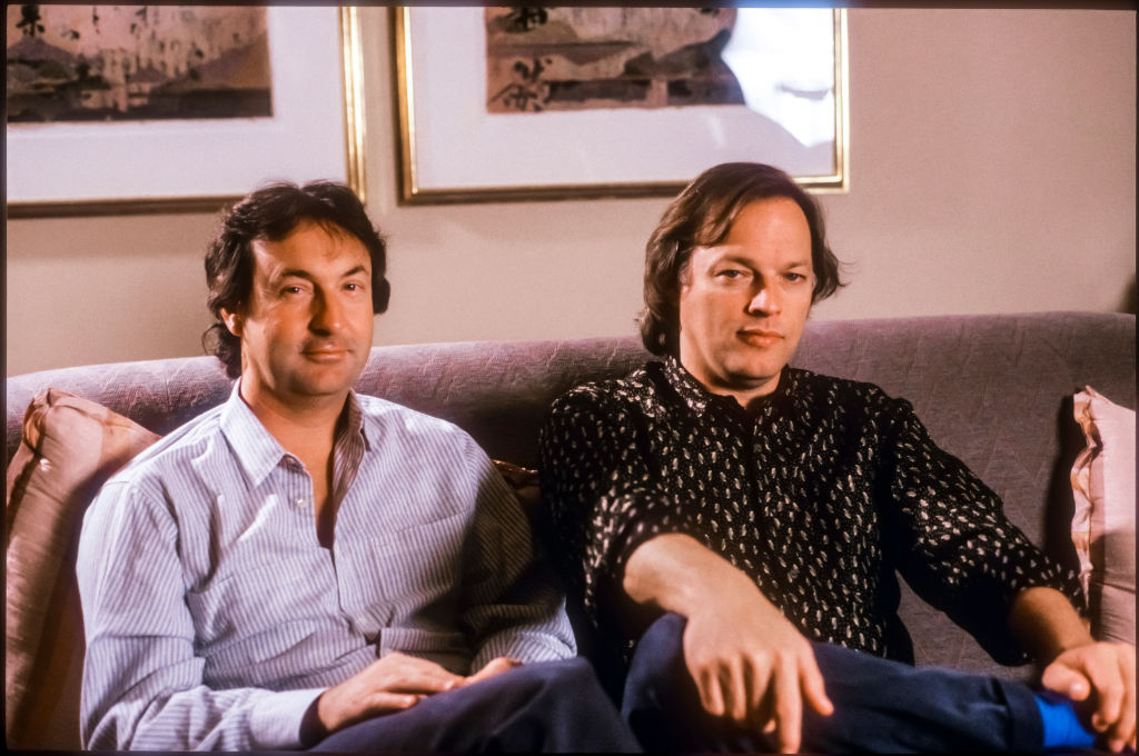 Nick Mason and David Gilmour of Pink Floyd, Los Angeles, 1986