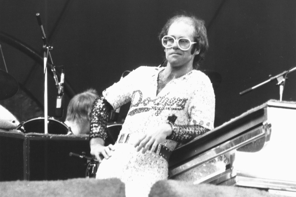 Elton John at Dodger Stadium, 1975