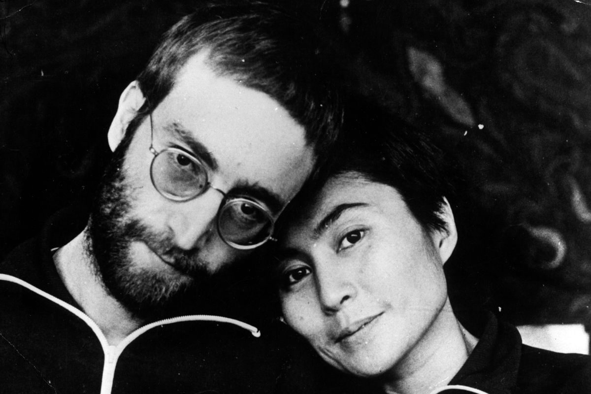 John Lennon with Yoko Ono, January 1970