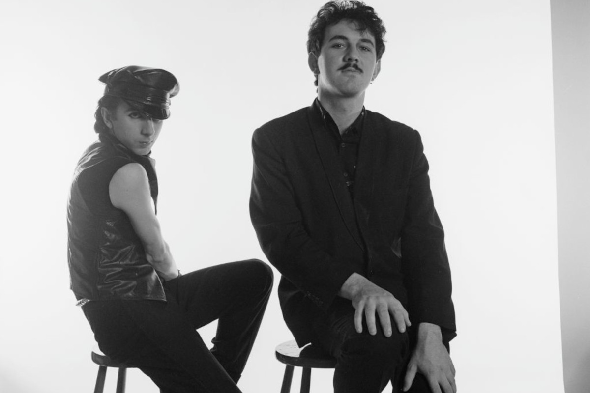 Soft Cell pose for a portrait, 1981