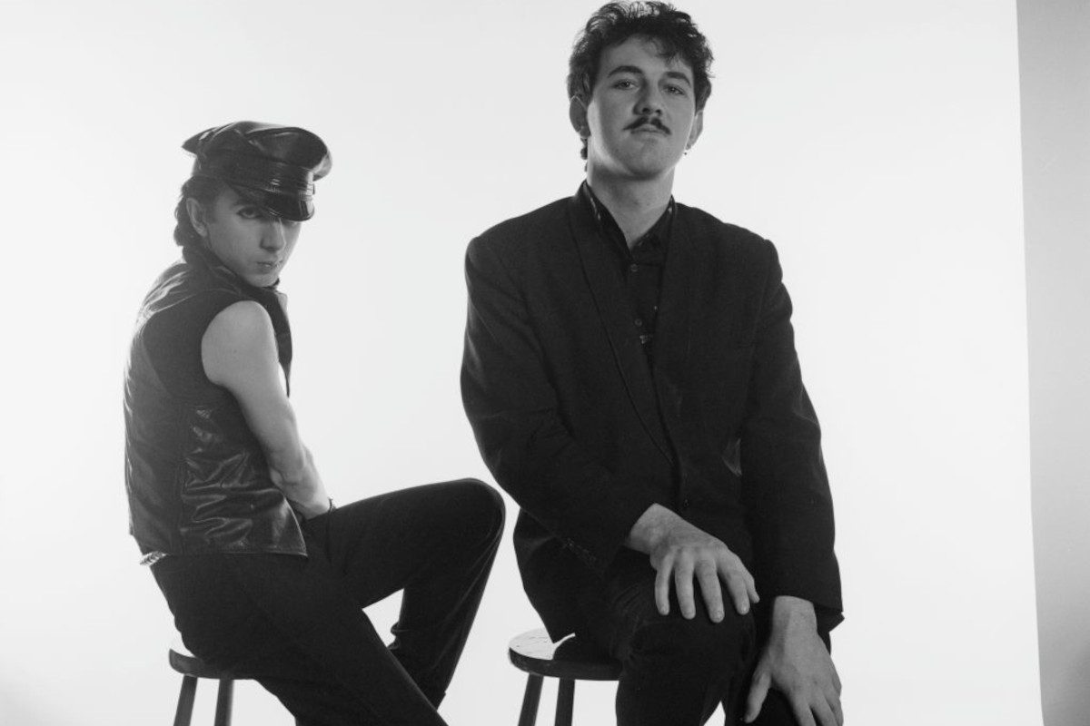 Soft Cell pose for a portrait, 1981
