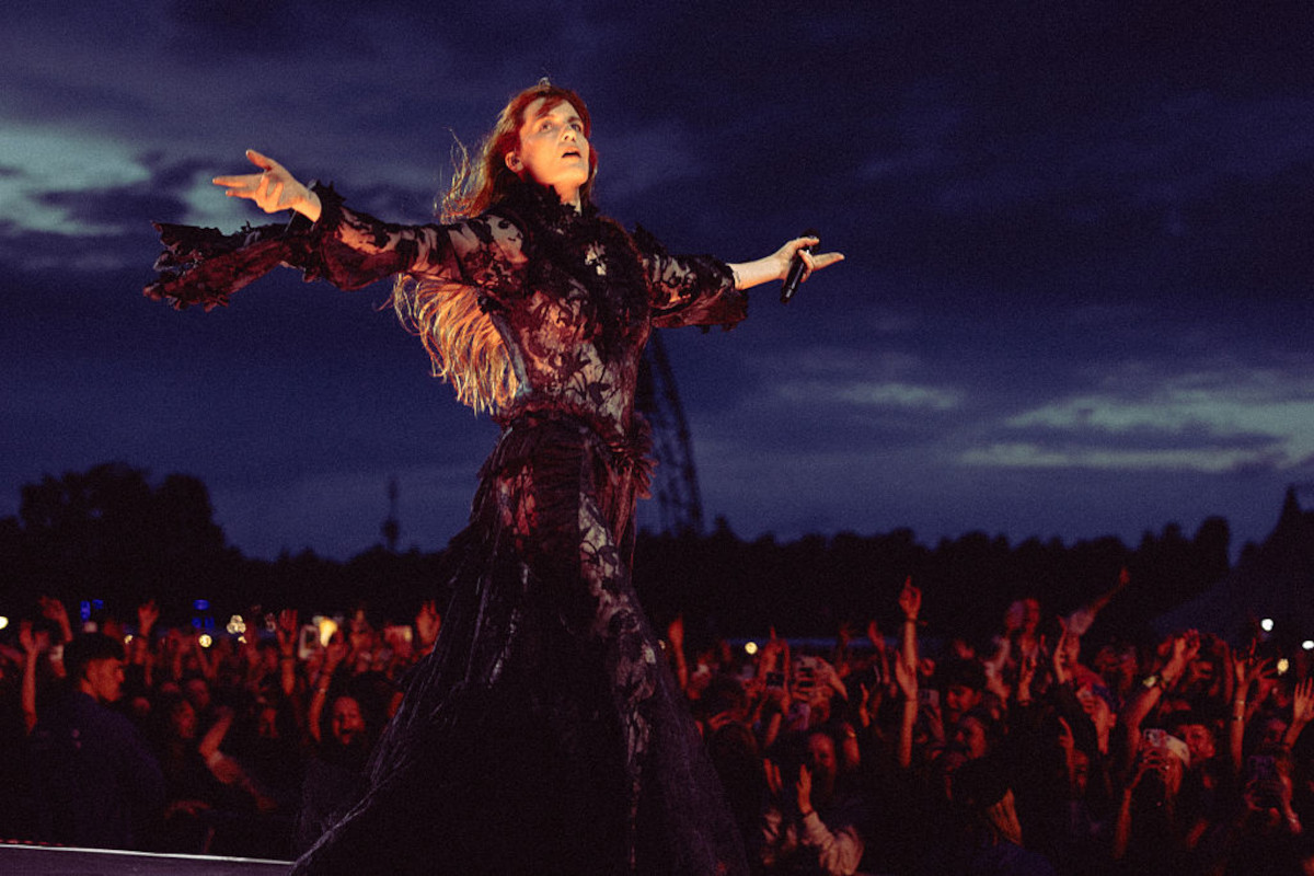 Florence Welch of Florence And The Machine performing at Reading Festival 2026