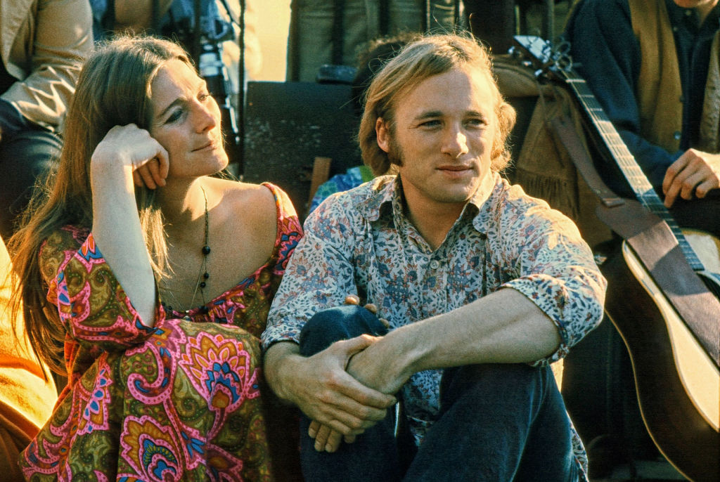 Judy Collins and Stephen Stills at the 1968 Big Sur Folk Festival