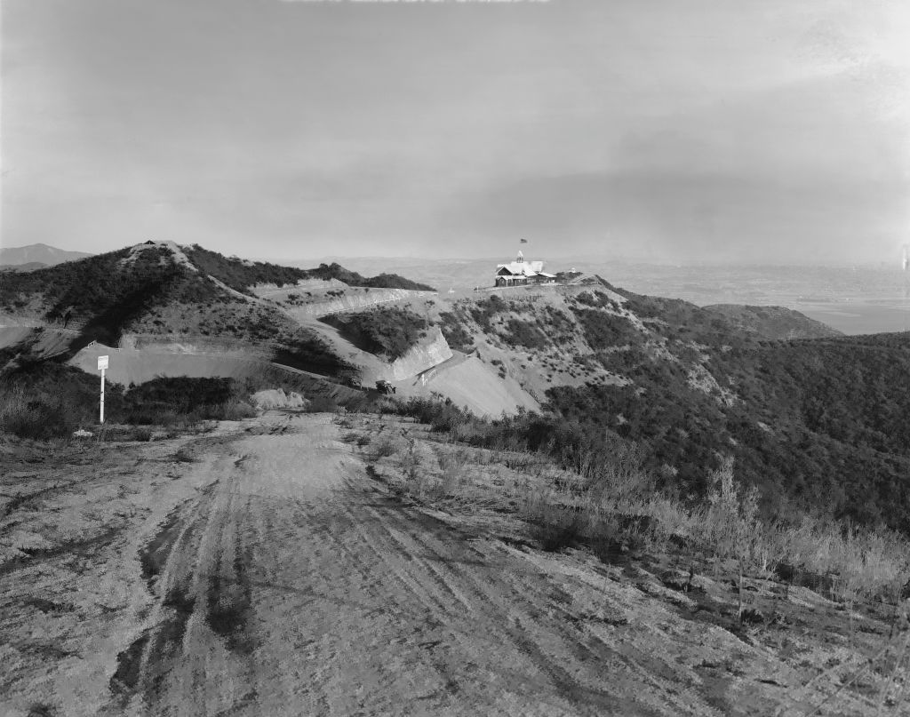 A view of Lookout Mountain in Laurel Canyon, circa 1912